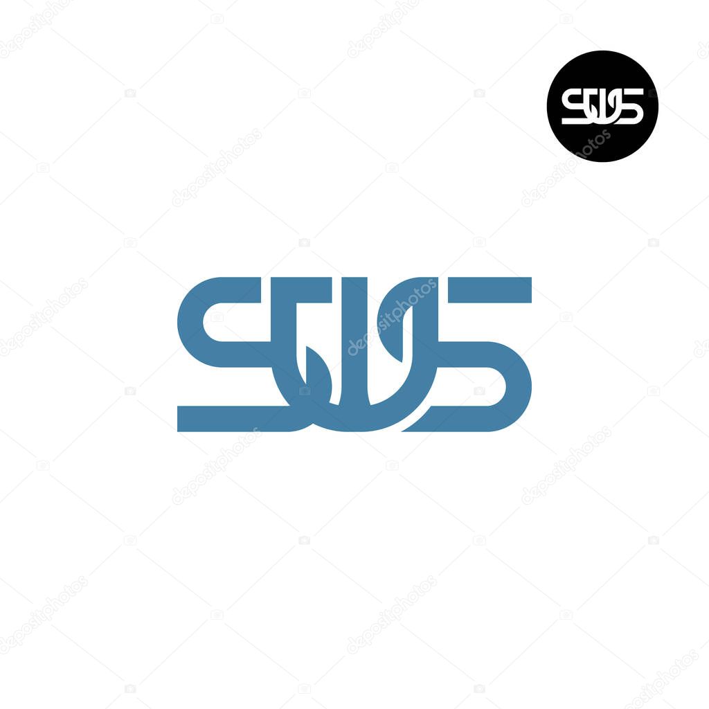Letter SWS Monogram Logo Design