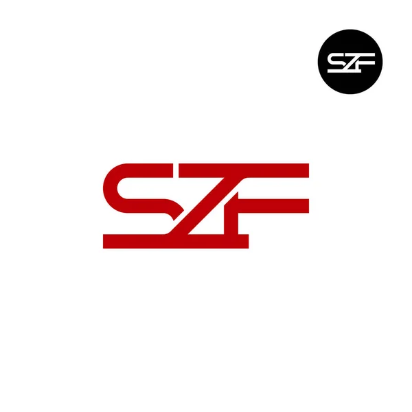Bogstavet Szf Monogram Logo Design – Stock-vektor