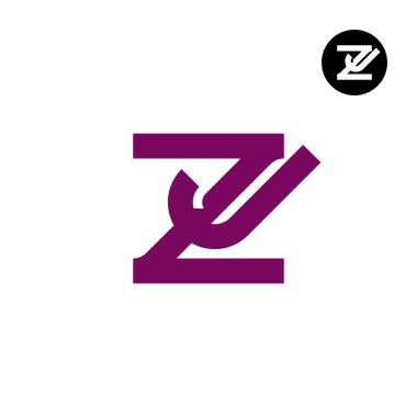 Harf JZ ZJ Monogram Logo Tasarımı