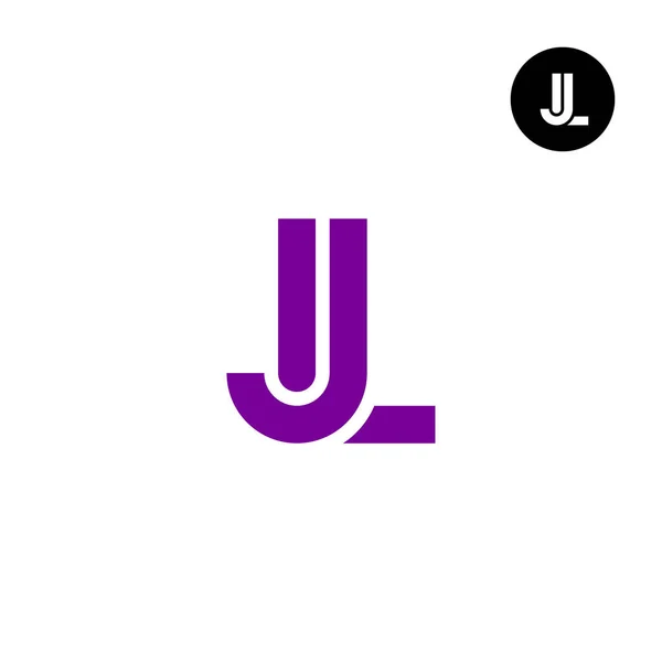 Letter Mongram Logo Design — 스톡 벡터