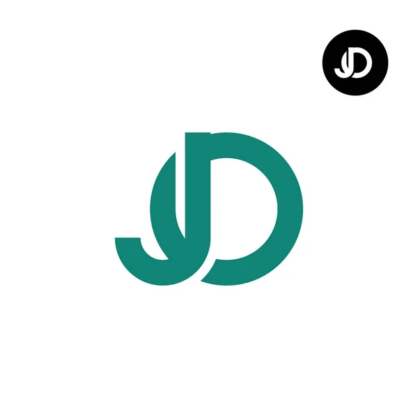 Lettre Monogram Logo Design — Image vectorielle