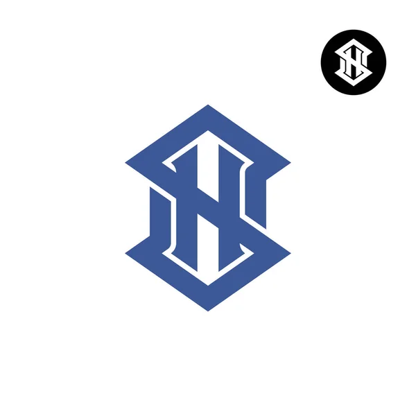 Erkeksi Harf Monogram Giysi Logosu Tasarımı — Stok Vektör