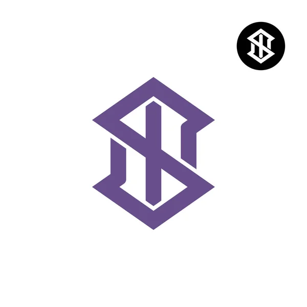 Carta Masculina Monograma Vestuário Logo Design — Vetor de Stock