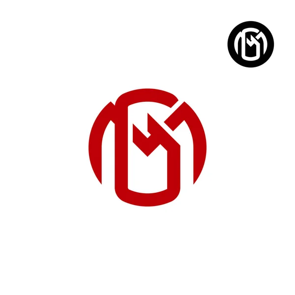 字母Mg Gm圆环粗体标志设计 — 图库矢量图片