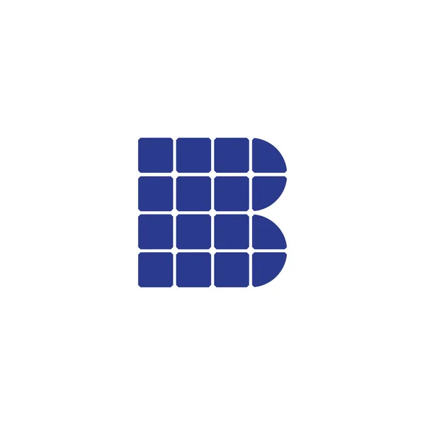 B harfi güneş paneli logosu tasarımı