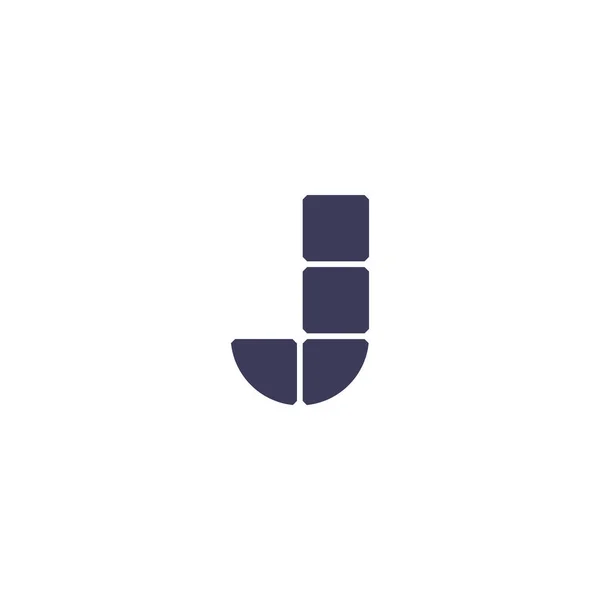 Buchstabe Solarmodul Logo Design — Stockvektor