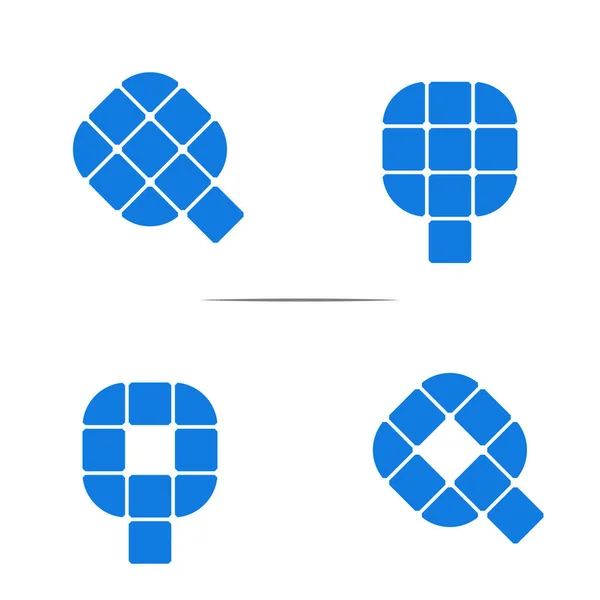 Q harfi güneş paneli logosu tasarımı