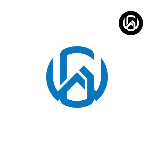 Harf GW WG Çember Kalın logo tasarımı