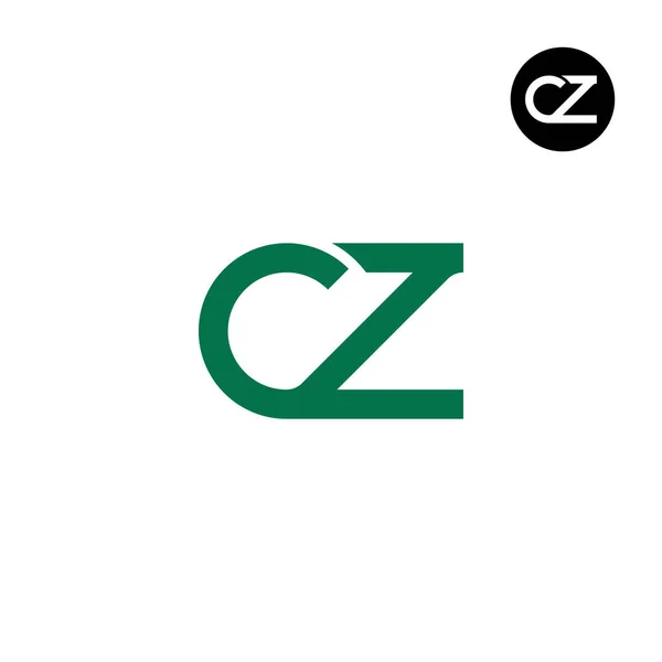 字母Cz正楷标志设计 — 图库矢量图片
