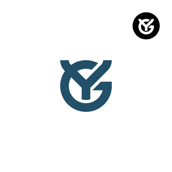 Harf GY YG Monogram Logo Tasarımı Basit