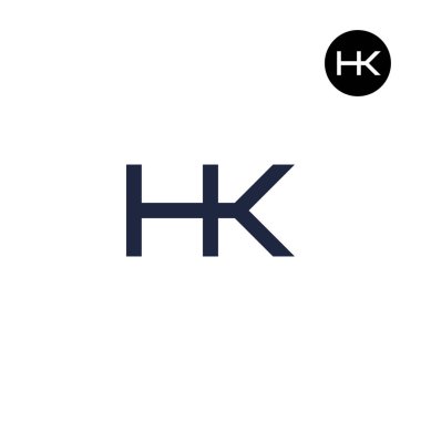 Harf HK Monogram Logo Tasarımı