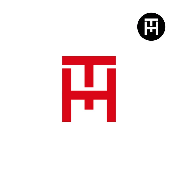 Carta Monograma Logo Diseño Simple — Vector de stock