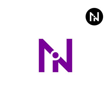 NI harfi Monogram Logo Tasarımı