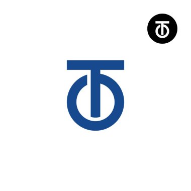 OT Monogram Logo Tasarımına Mektup Basit
