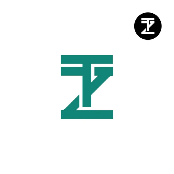 Літера Монограма Дизайн Логотипу Простий — стоковий вектор