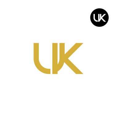 Harf UK Monogram Logo Tasarımı Basit