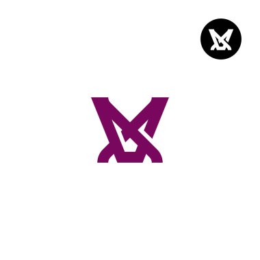 Harf VX XV Monogram Logo Tasarımı Eşsiz