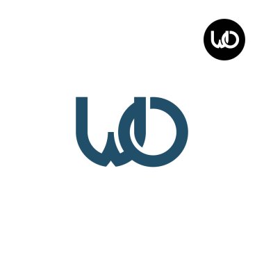 Harf WO Monogram Logo Tasarımı