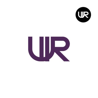 WR Harfi Monogram Logo Tasarımı