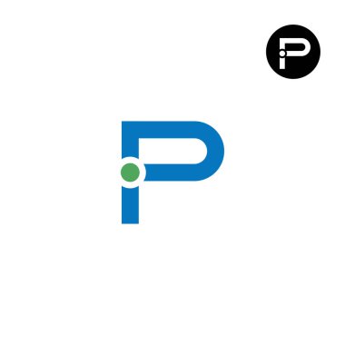 Harf Pi iP Monogram Logo Tasarımı