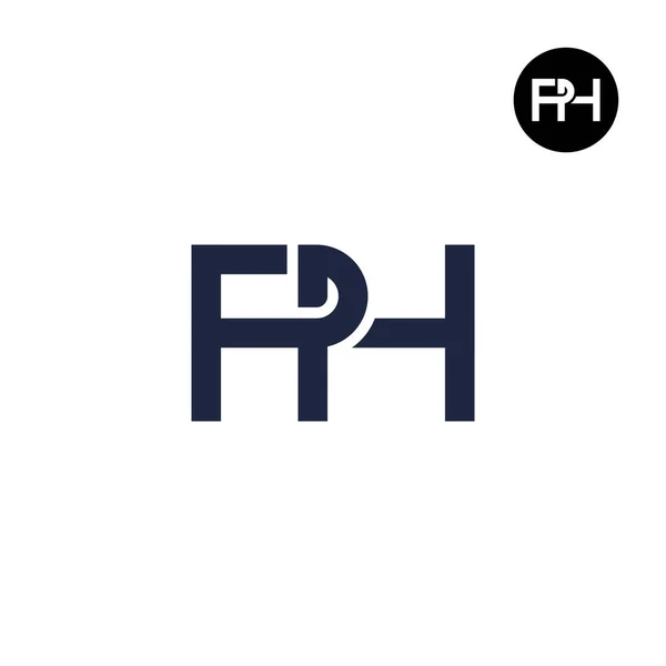 Harf Monogram Logo Tasarımı — Stok Vektör