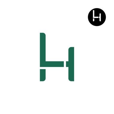 Harf LH HL Monogram Logo Tasarımı Eşsiz