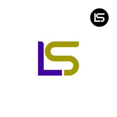 Harf LS Monogram Logo Tasarımı Eşsiz