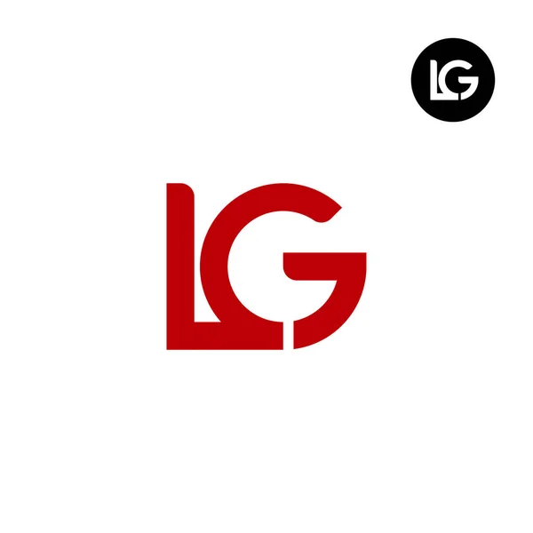 Letter Monogram Logo Design Unique — Stock Vector