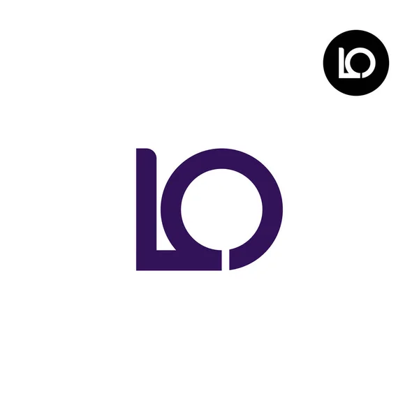 Lettre Monogram Logo Design Unique — Image vectorielle