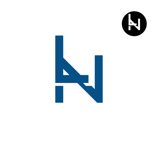 Brev Monogram Logotyp Design Unik — Stock vektor