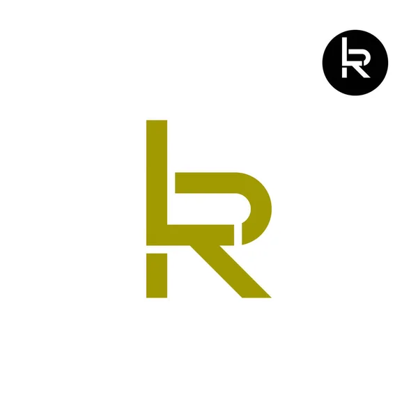 Harf Monogram Logo Tasarımı Eşsiz — Stok Vektör
