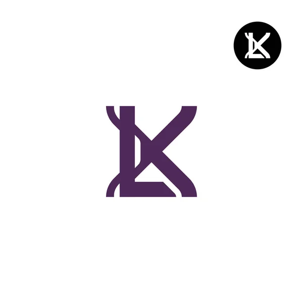 Letra Monograma Logotipo Diseño Único Moderno — Archivo Imágenes Vectoriales
