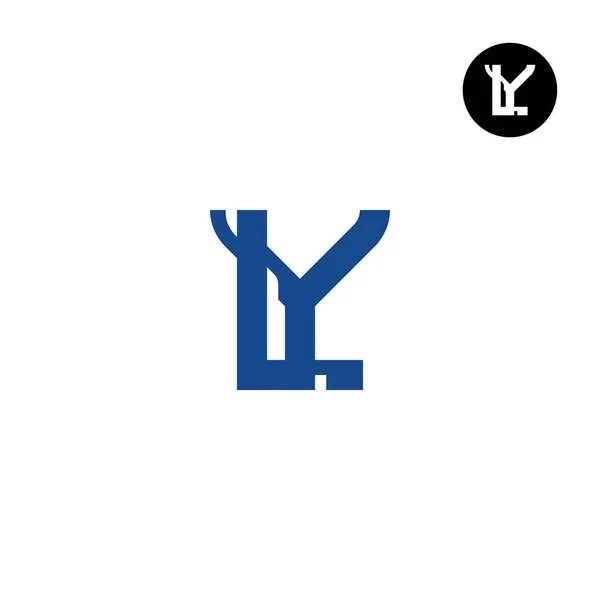 Carta Monograma Logotipo Diseño Único Moderno — Archivo Imágenes Vectoriales