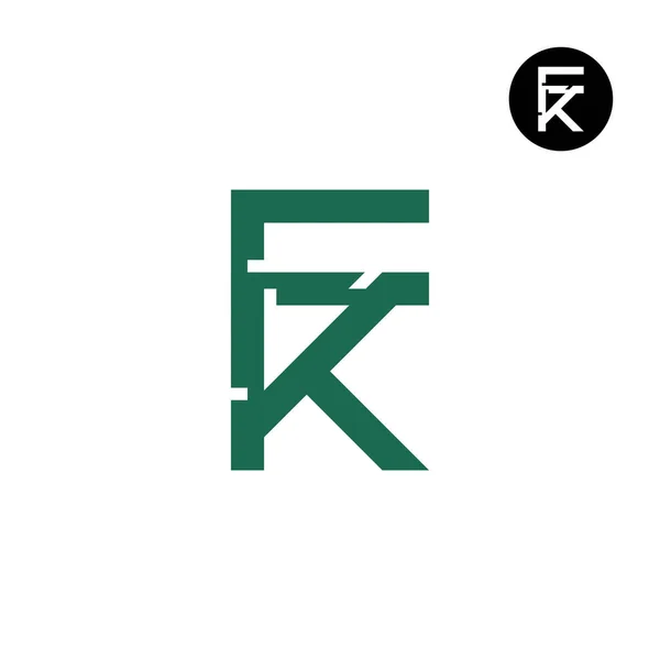Levél Monogram Logo Design — Stock Vector