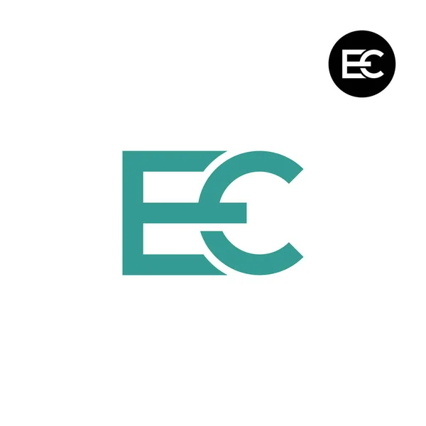 Carta Projeto Logotipo Monograma — Vetor de Stock
