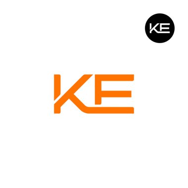 KE Harfi Monogram Logo Tasarımı