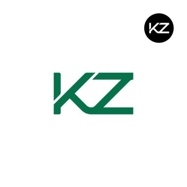 Harf KZ Monogram Logo Tasarımı