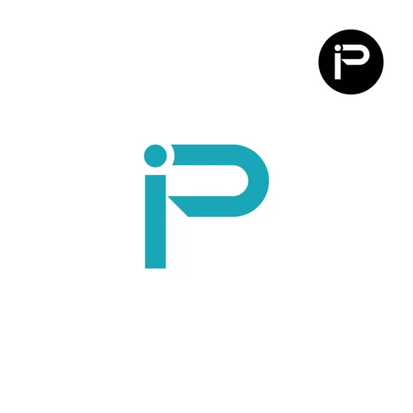 字母Ip Pi密码图标志设计 — 图库矢量图片