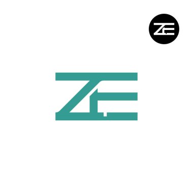 ZE Harfi Monogram Logo Tasarımı