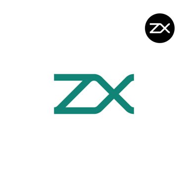 Harf ZX Monogram Logo Tasarımı