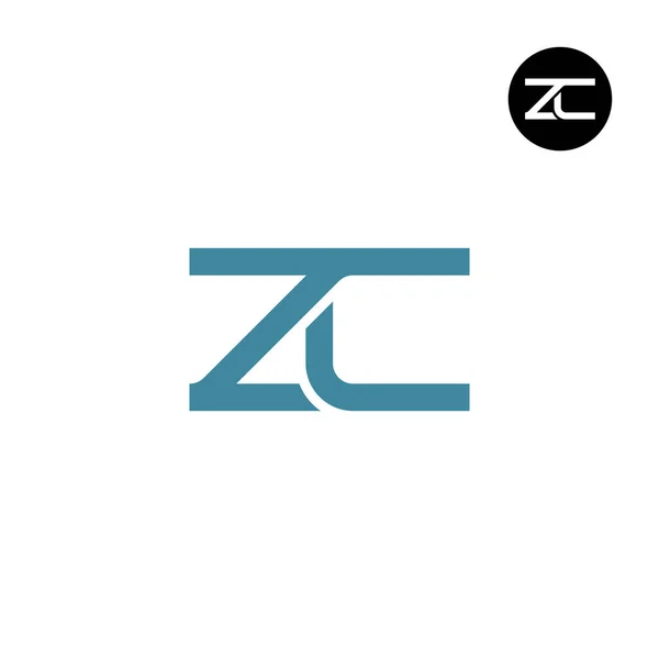 字母Zc正楷标志设计 — 图库矢量图片