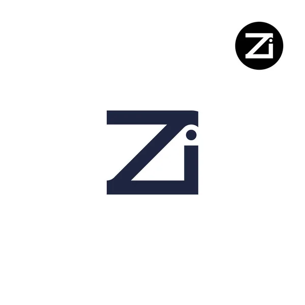 ZI Harfi Monogram Logo Tasarımı