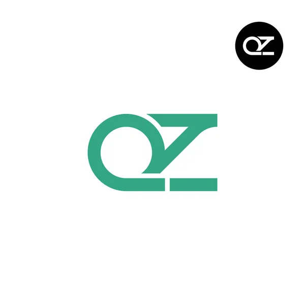 字母Qz正楷标志设计 — 图库矢量图片
