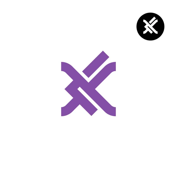 Carta Monograma Logo Diseño — Vector de stock
