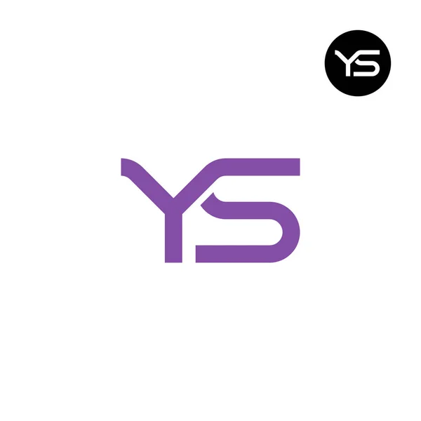 Bokstaven Monogram Logotyp Design — Stock vektor