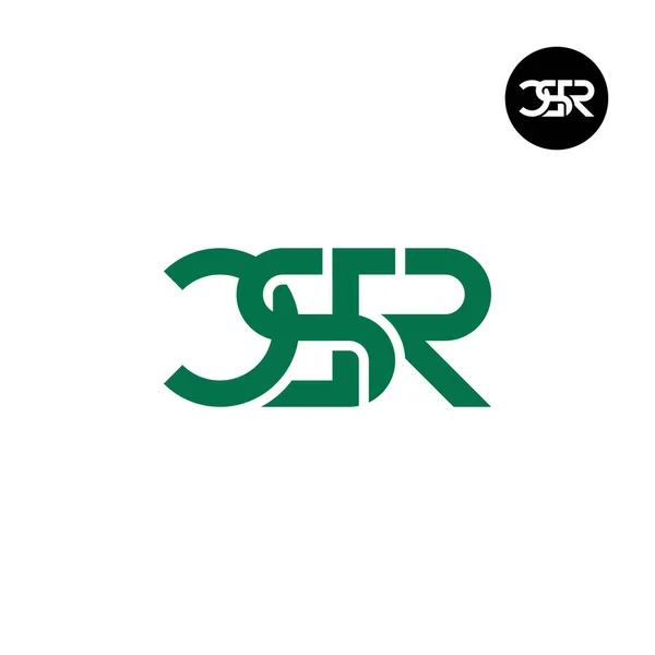 Letter Csr Monogram Logo Design — Stock Vector