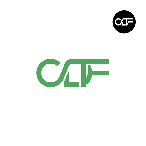 Дизайн Логотипа Cdf Monogram — стоковый вектор