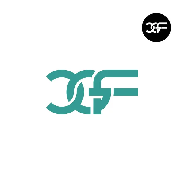 Дизайн Логотипа Cgf Monogram — стоковый вектор