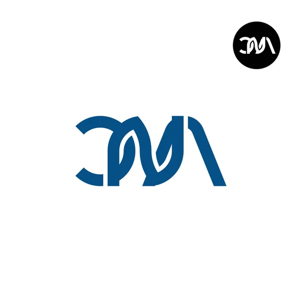 Brev Cna Monogram Logotyp Design — Stock vektor
