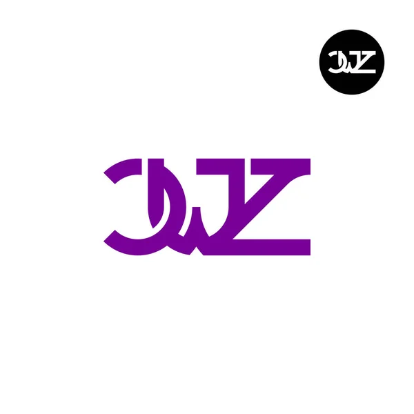 Lettera Cwz Monogram Logo Design — Vettoriale Stock